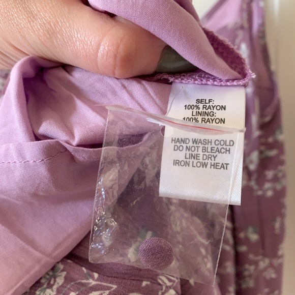 Lulus Lilac Dainty Floral Print Midi Dress - Picture 9 of 9